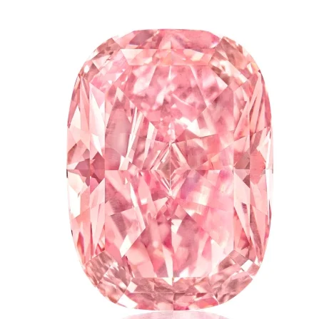 11.15-carat, cushion-shaped, fancy vivid, internally flawless Williamson pink star diamond pink.
