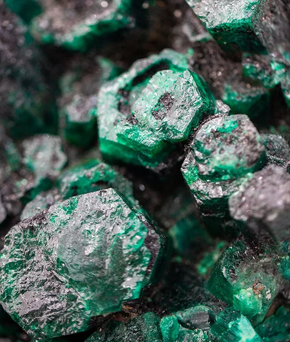 Hexagonal Emerald Crystals of the Kafubu Cluster