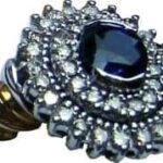 Ceylon Blue Sapphire and Diamond Ring