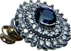 Ceylon Blue Sapphire and Diamond Ring