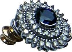 Ceylon Blue Sapphire and Diamond Ring