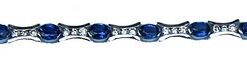 Full round Blue Sapphire bracelet