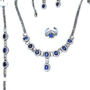Ceylon Sapphire Jewelry Set