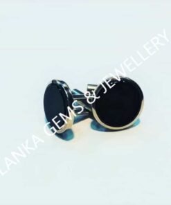 Alternative view of Pair of Cufflinks with Black Onyx set in Sterling Silver