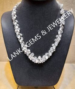 Necklace with Moonstones set in Sterling Silver